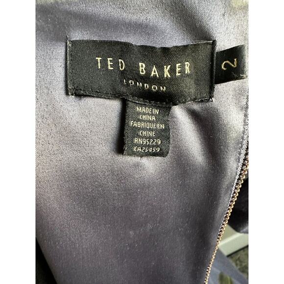 Ted Baker Women's Cut Bisslee Chatsworth Floral Romantic Prep Midi Dress Size 6 - Picture 11 of 11